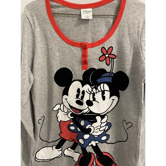 MICKEY & MINNIE PJ TOP SIZE XS - Picture 5 of 7